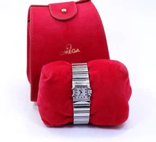 OMEGA CONSTELLATION DIAMOND Bezel Steel 20mm QUADRA MINI Quartz Watch 1537.71.00