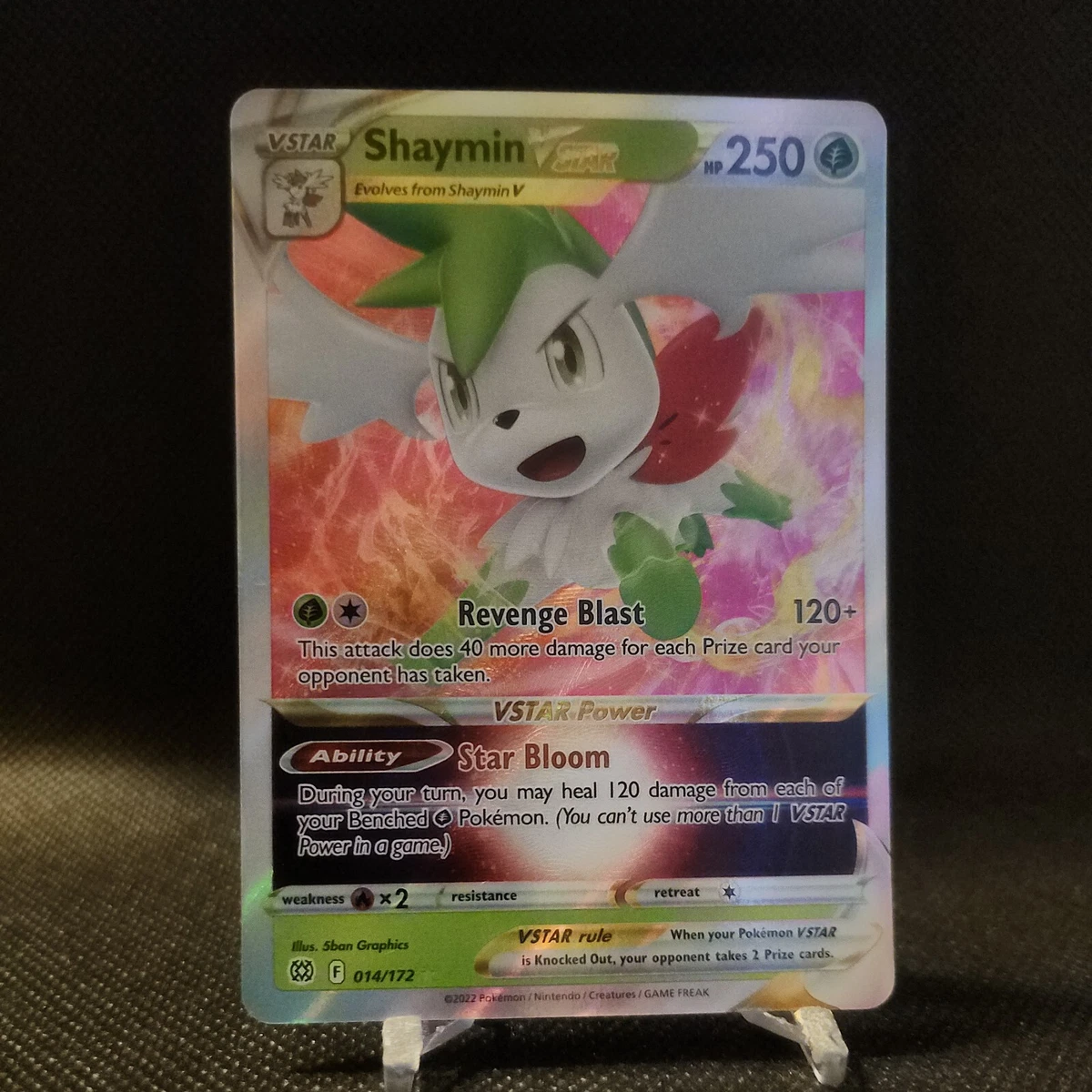 Shaymin V STAR 014/172 Ultra Rare Pokemon Card Brilliant Stars Naer Mi