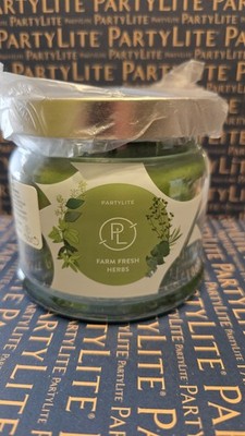 Partylite 3 Docht Duftwachsglas Farm Fresh Herbs G732151 NEU & OVP