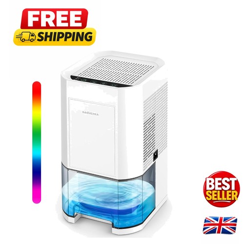 1200ml Mini Dehumidifier for Home & RV - Colorful Atmosphere Lights & Sleep Mode
