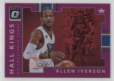 2017-18 Panini Donruss Optic Hall Kings Pink Prizm /25 Allen Iverson #18 HOF 0ar