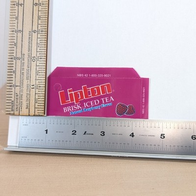 Lipton Brisk raspberry tea vintage NOS Soda Vending Machine Flavor Strip retro