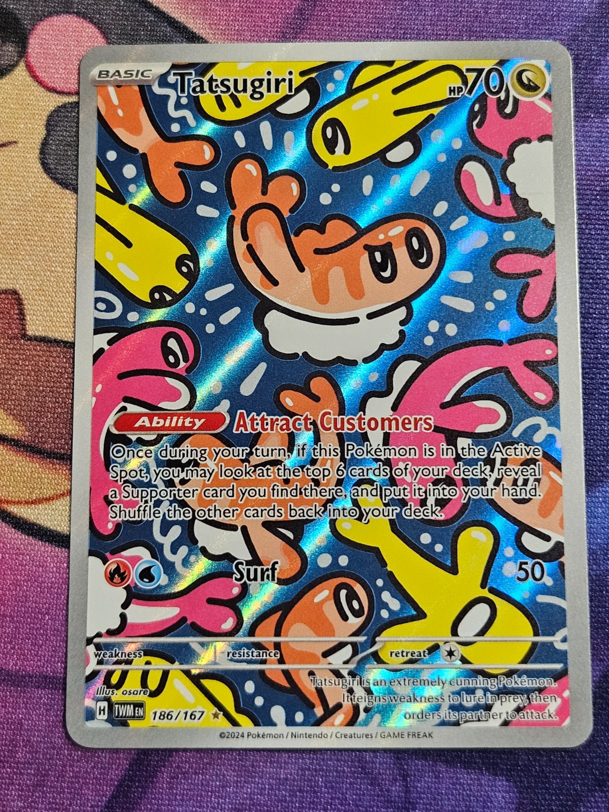 Pokémon Tatsugiri (IR) 186/167 Twilight Masquerade English NM/M