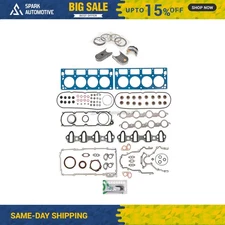 Full Gasket Set Bearings Rings Fit 08-11 GMC Chevrolet 4.8L OHV