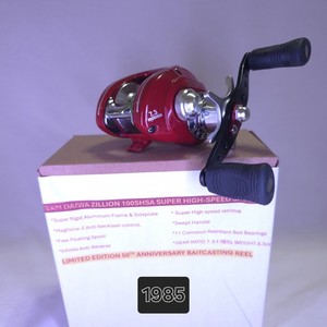 Pre-Owned Rare New Diawa 50th Anniversary Zillion 100SHSA 7.3:1 Baitcasting Reel