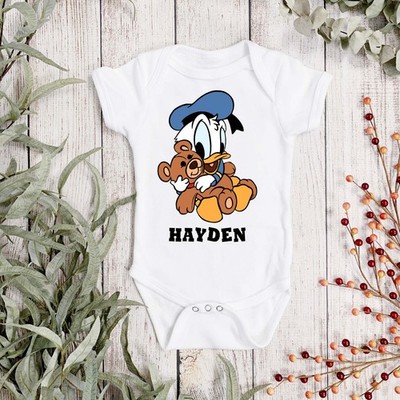 Personalisierte Babyweste DONALD DUCK - Disney Strampler - Mickey Minnie Mouse Weste