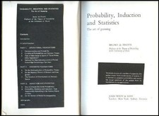 Probability, Induction and Statistics. Finett...