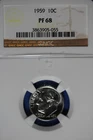 1959 NGC 10C PF68 ROOSEVELT DIME #B50818