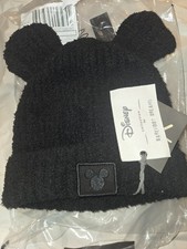 Barefoot Dreams Disney Mickey Tobbagan One Size Black NWT