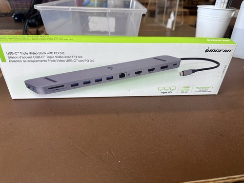 IOGEAR Dock Pro USB-C Triple HD Dock w/ PD 3.0 GUD3C4K3 - 第 1/2 張圖片