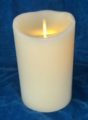 Luminara Flameless Pillar Candles 5-Inch  Ivory