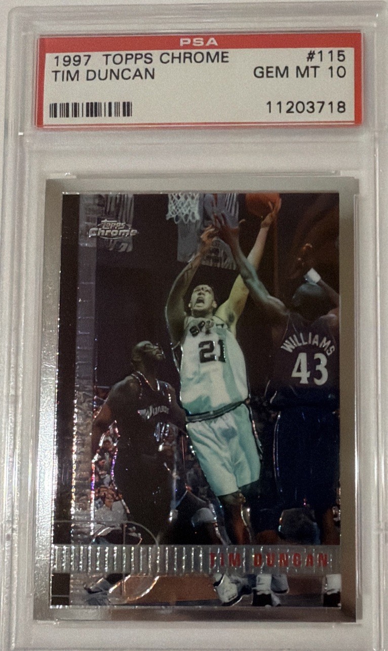 1997-98 Topps Chrome - Tim Duncan #115 (RC)