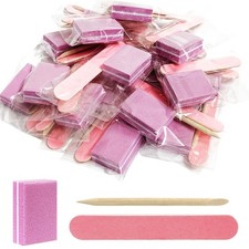 Disposable Manicure kit Individually Package, Mini Nail Buffer, Pink