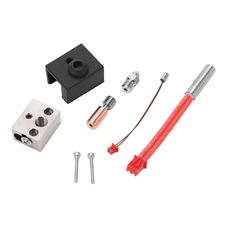 3D Printer Hotend Kit Bimetal Heating Block Throat Tube Heater Nozzle Extruder