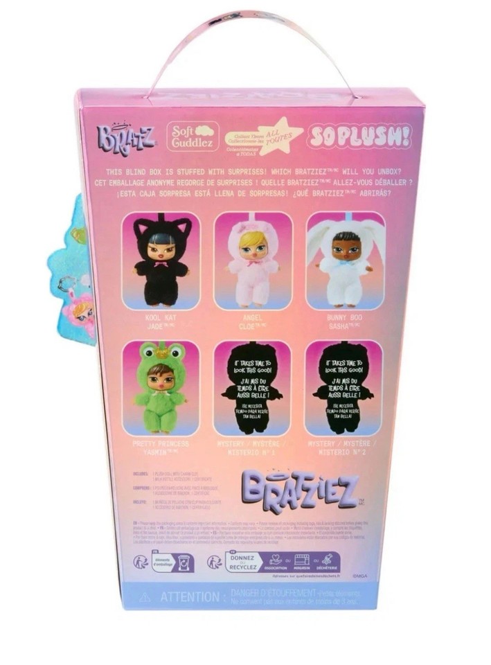 Aazon.co: Bratz Bratziez Iconz Series - Caja ciega de felpa con clip