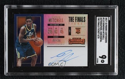 2017 Contenders The Finals Ticket 8/25 Donovan Mitchell #113 Rookie Auto RC 1ti6
