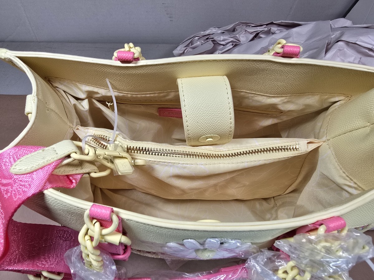 Betsey Johnson Xobeca-U Large Woven Straw Tote Crossbody Bag