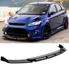 Kit corpo spoiler labbro splitter paraurti anteriore nero lucido per Ford Focus RS ST