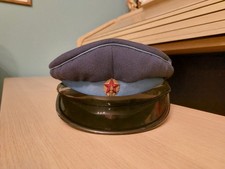 Tschechoslowakei Feuerwehr Mütze Kommunismus 80-er Jahren Schirmmütze Uniform