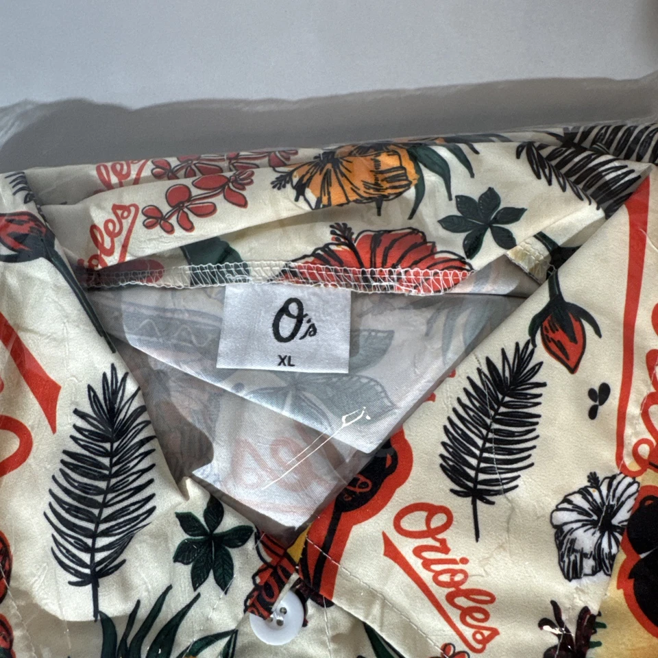 Baltimore Orioles O’s Birdland Hawaiian Shirt – 2025 SGA – XL – New Sealed - Image 4 of 4