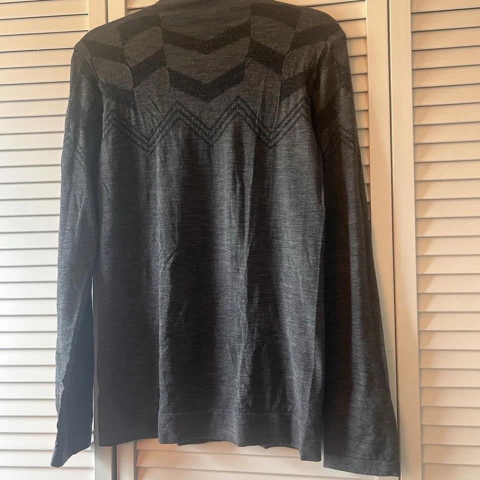 ATHA женщин большой серый черный дизайн шерсти/поли смесь длинным рукавом насмешливый шеи - Изображение 4 из 4