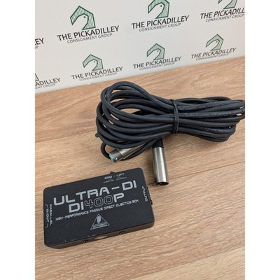 Behringer Ultra-DI DI400P Passive Direct Injection Box Switchcraft XLR Cable