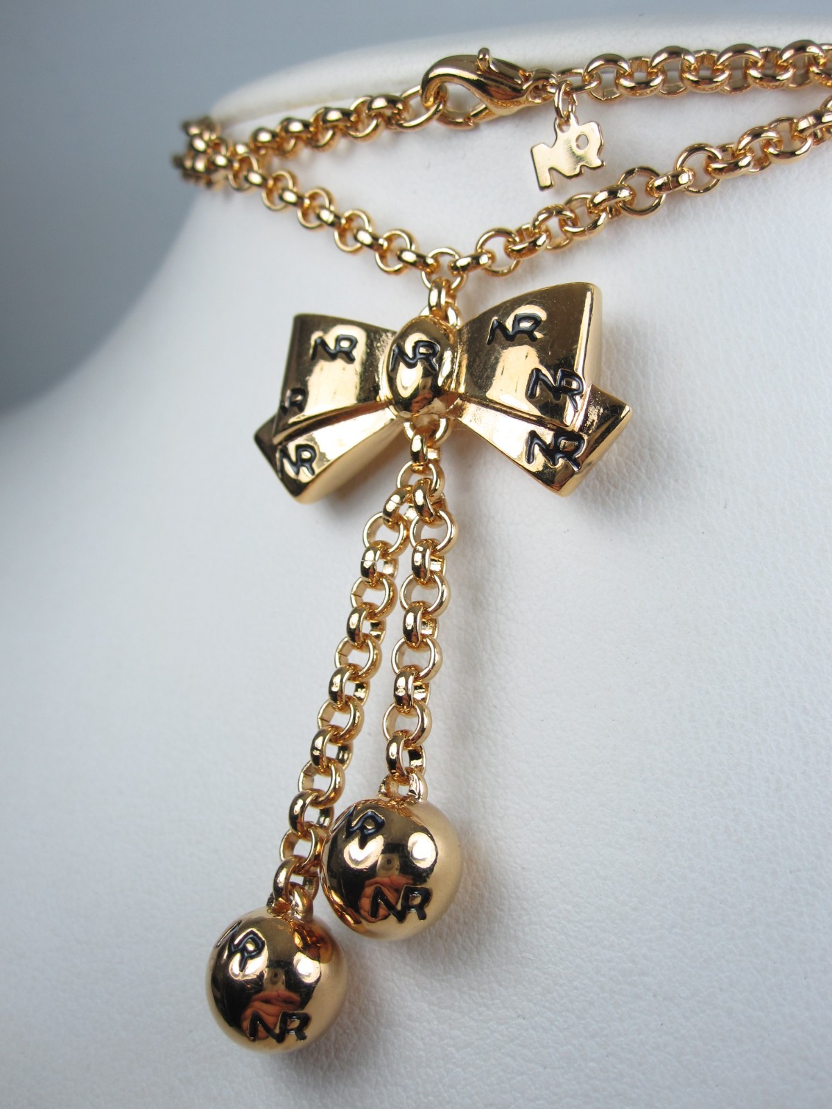 Nina Ricci Gold Plated Necklace 22" Length - 7645