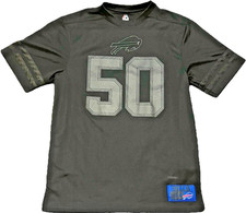 Buffalo Bills Football Team Kiko Alonso # 50 Black Jersey Used Medium Polyester
