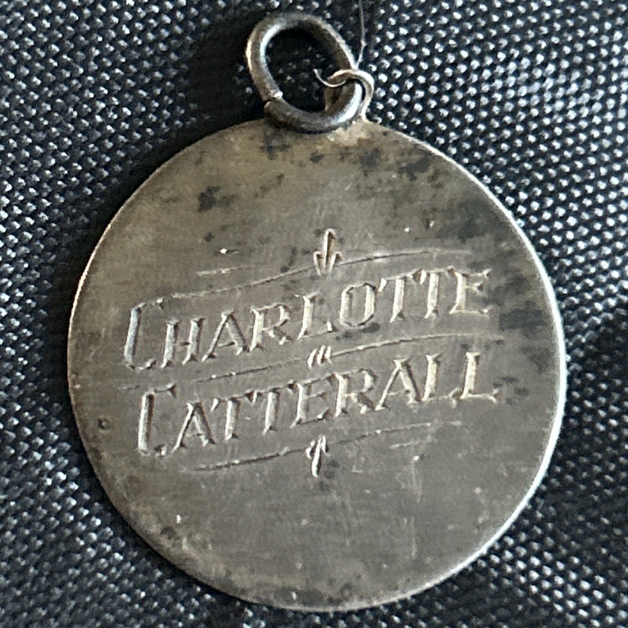 Antique Sterling Silver Charm Pendant Fob Charlotte Catterall SN 31-2899 B.T.O