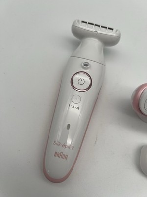 Braun Silk-épil 9 SkinSpa 9-080 Epilierer Damen Set Weiß/Rosa ohne OVP