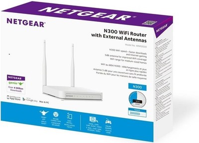 N300 Wi-Fi Router with High Power 5Dbi External Antennas (Wnr2020V2) White