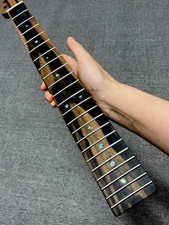 S S 5piece Ebony 22Fret satin DIY Roasting flame Maple Electric guitar Neck