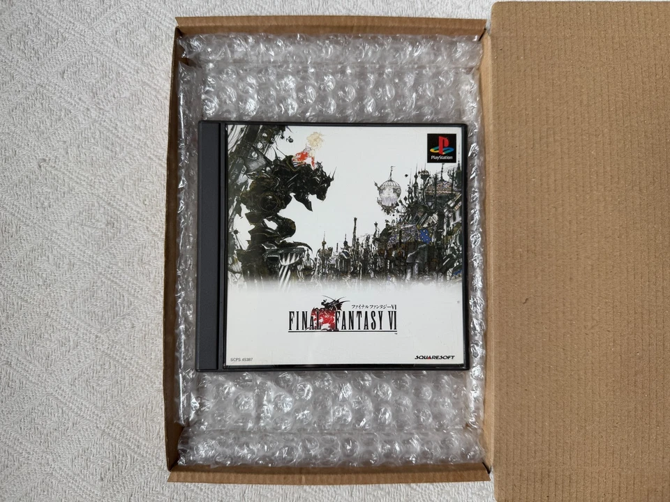 Final Fantasy VI PS1 SCPS-45387 - NTSC-J Asian VGC - English 中文 Manual - Tracked - Image 2 of 4