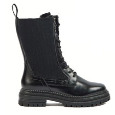 Pod Polly Sleek Designer Fashion Casual Dress Long Boots Womens Black