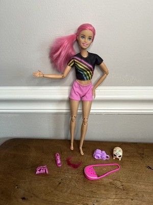 Barbie Made to Move Rebodied Doll - Pink hair Milly Face Head