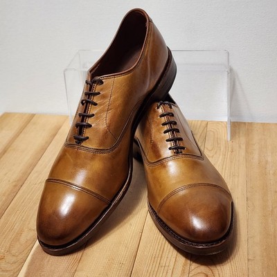 Allen Edmonds PARK AVENUE 9.5-B Cap-Toe Oxford Dress Walnut Brown #5956