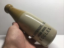 Antique W. Brownson & Co. Herb Beer Stoneware Beer Bottle.