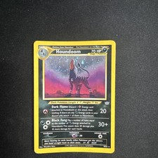 Pokémon TCG Houndoom Neo Revelation Holo Card 8/64 Unlimited Rare - LP/MP
