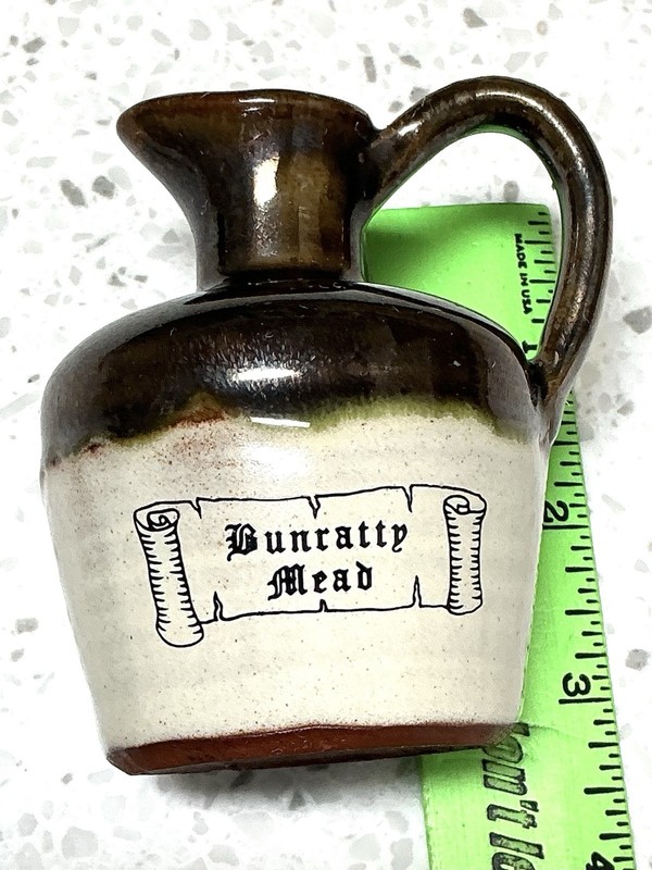 Vintage Bunratty Mead Mini Stoneware Jug, Ireland, 1970-80s