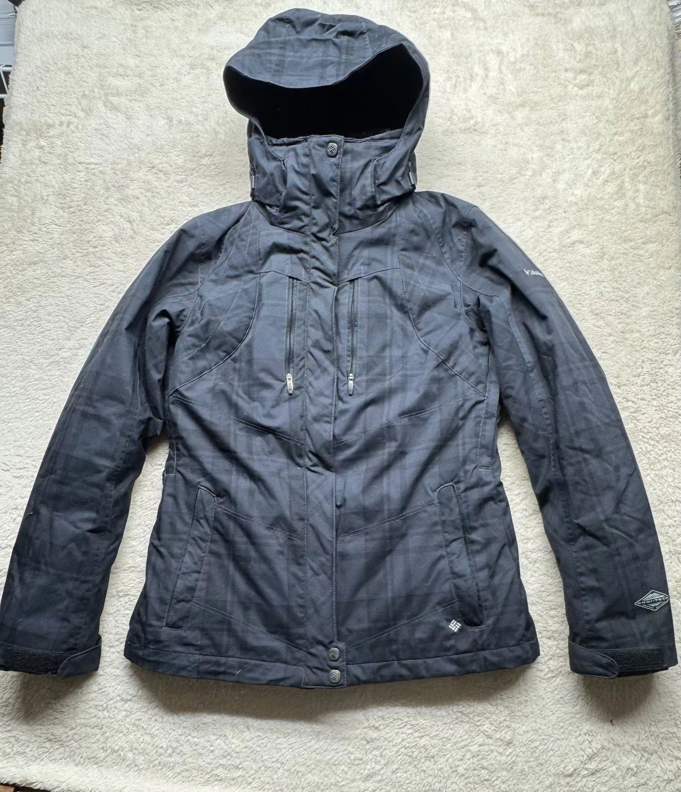 Columbia Omni Shield Tech Heat Snow Jacket removable liner Waterproof Sz Small