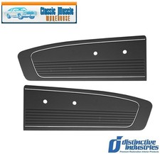 Black Door Panels For 1966 Mustang By Distinctive Ind. - In Stock Black Door Panels For 1966 Mustang By Distinctive Ind. - In Stock