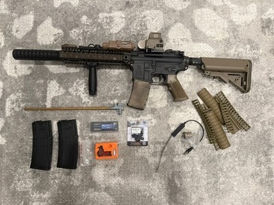 VFC Licensed Airsoft Colt MK18 AEG Stampede Build Madbull Titan Gate + Parts