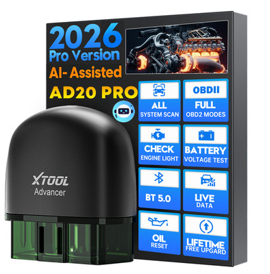 XTOOL AD20PRO OBD2 Scanner Car Full System Diagnostic Tool NEW Added AI-Assisted