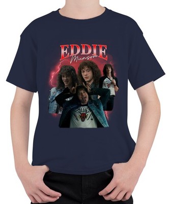 Eddie Munson Hellfire Club Stranger Metal Geschenk Vintage Serie 90s Bootleg Uni