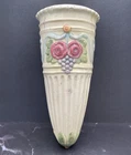 Much Loved Antique Weller Roma Blue Stripe 8.5 Wall Pocket