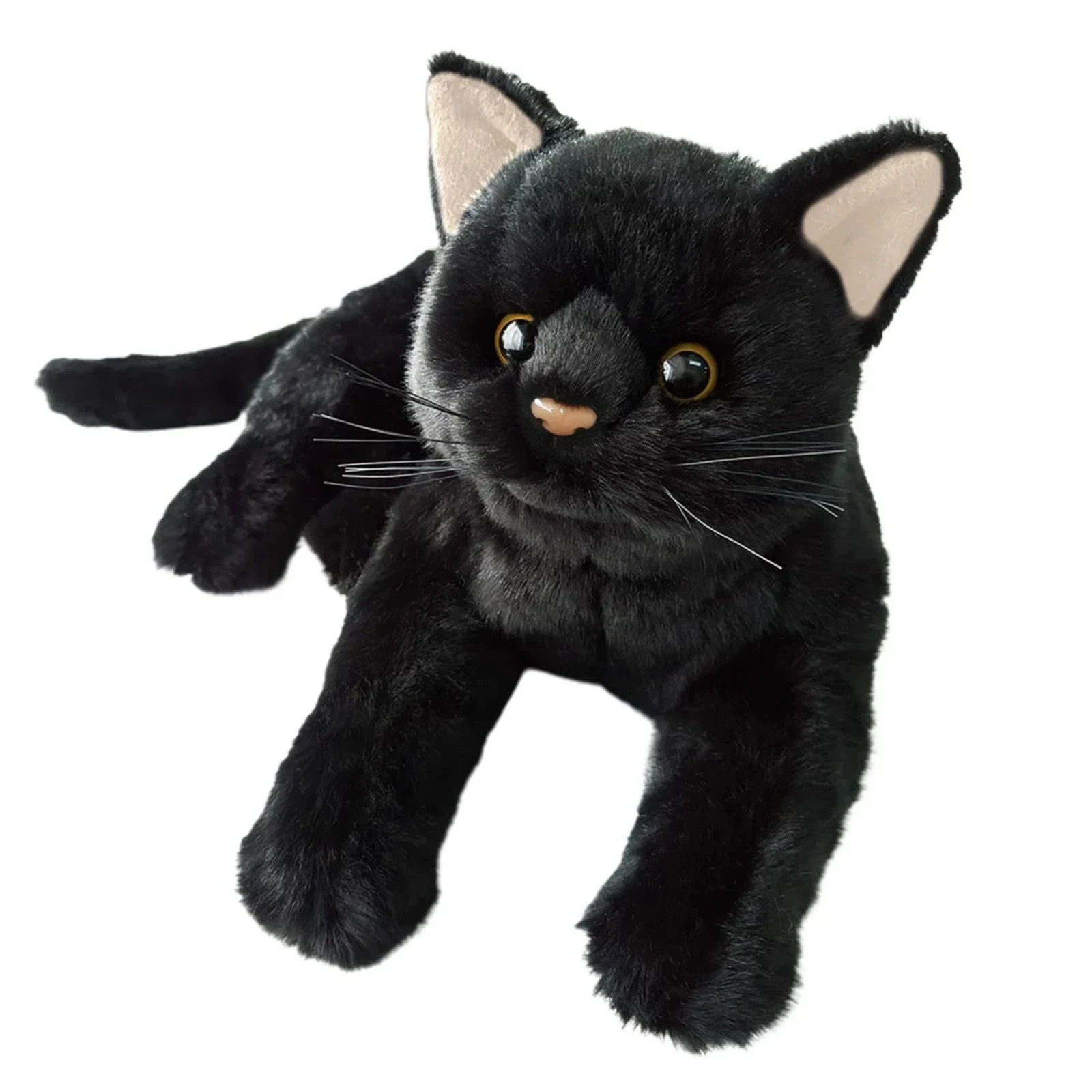 Cat Plush Doll Black Cat Stuffed Animal Doll Cute Cat Doll B