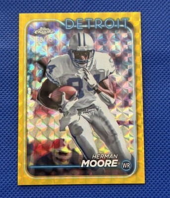 2024 Topps Chrome Gold Geometric Refractor /75 Herman Moore #69