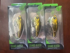 Lot Of 3 Googan Squad Gold Rush Grand Klutch Crankbait - NEW