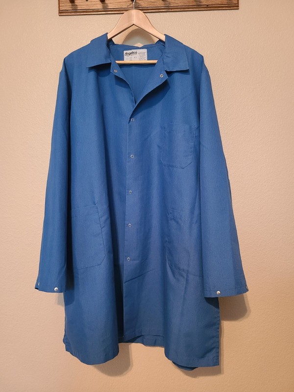 Anti-Static ESD Lab Coat Size XXL, Angelica, Blue