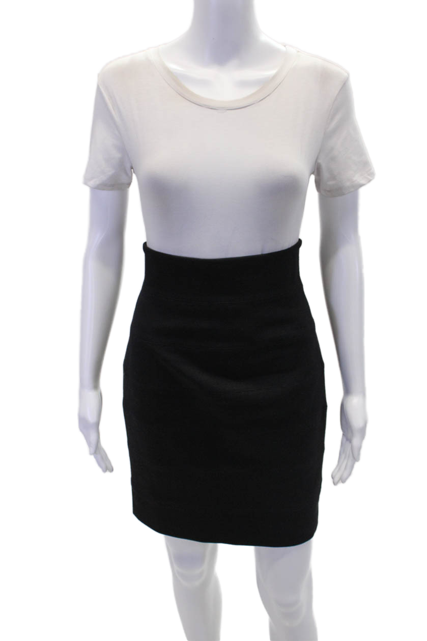 Gonna donna fasciata foderata testurizzata in vita elastica Fila nera taglia 08